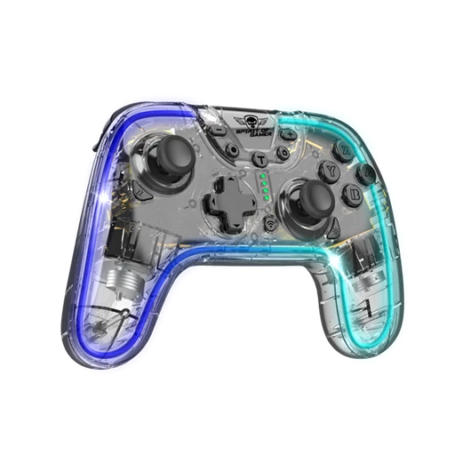 Spirit of Gamer Gamepad Vezeték Nélküli - Pulse Bluetooth (BT, Vibration, PC / iOS / Android kompatibilis, fekete-kék)