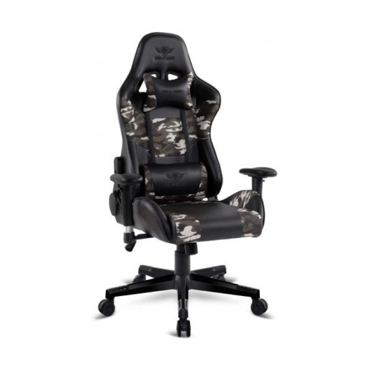 Spirit of Gamer szék - DEMON Army Edition (állítható dőlés / magasság; állítható kartámasz; PU; max.120kg-ig, fekete)