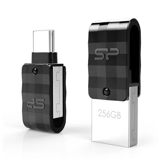 Silicon Power Mobile - C31 32GB USB 3.2/USB-C Pendrive Fekete (SP032GBUC3C31V1K)