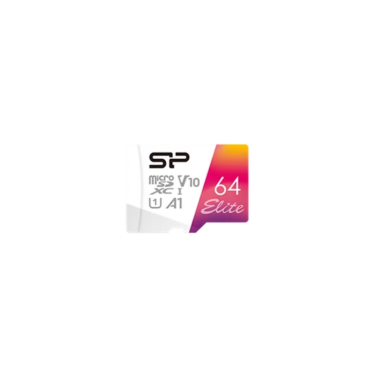 Silicon Power MicroSD kártya -  64GB microSDXC Elite UHS-1 U1 + adapter