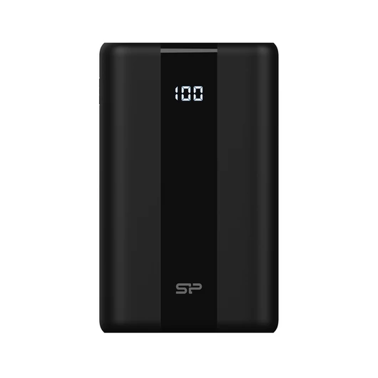 Silicon Power 10.000mAh QP55 Powerbank  Type-C Micro-USB Lightning Fekete