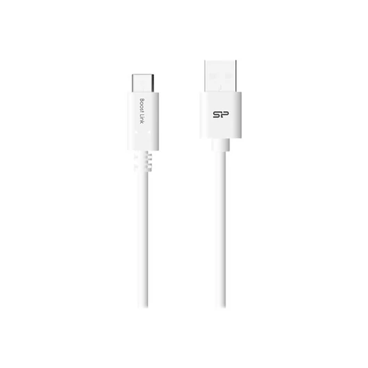 SILICONPOW SP1M0ASYLK10AC1W Silicon Power kábel, USB Type C - USB, Boost Link LK10AC, 1M, 2.4A, fehér