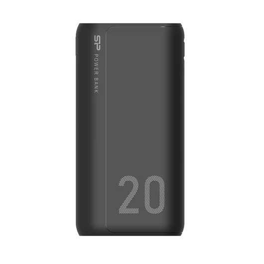 Silicon Power 20.000mAh GS15 Powerbank  Type-C Micro-USB Lightning Fekete