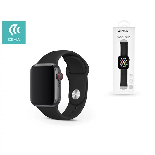 DEVIA APPLE WATCH LYUKACSOS SPORT SZÍJ - DELUXE SERIES SPORT BAND - 38 / 40 / 41 MM - BLACK