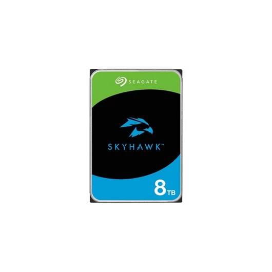 Seagate Belső HDD 3.5" 8TB - ST8000VX010 (5400rpm, 256 MB puffer, SATA3 - Skyhawk (biztonságtechnikai rögzítőkbe))