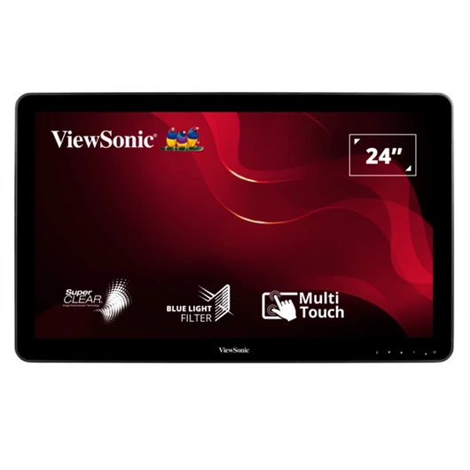 ViewSonic Portable Monitor 23,6" - TD2430 (VA,16:9, 1920x1080, 10 point Touch, 10ms, 200cd / m2, VGA, DVI, HDMI, USB, SPK)