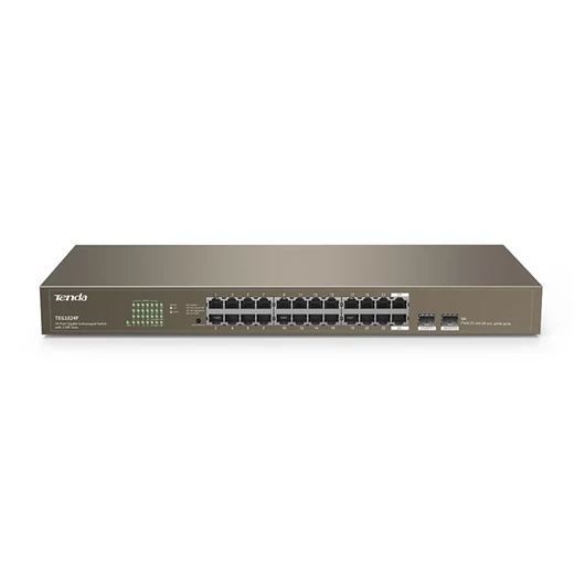 Tenda Switch - TEG1024F (24x1Gbps + 2x SFP; rack-mount)