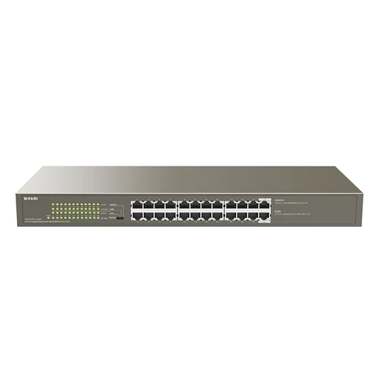 Tenda Switch PoE - TEG1124P-24-250W (24x1Gbps; 24 af / at PoE+ port; 225W; rack-mount)