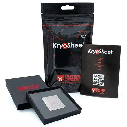 Hővezető lap Thermal Grizzly  KryoSheet 29 x 25mm