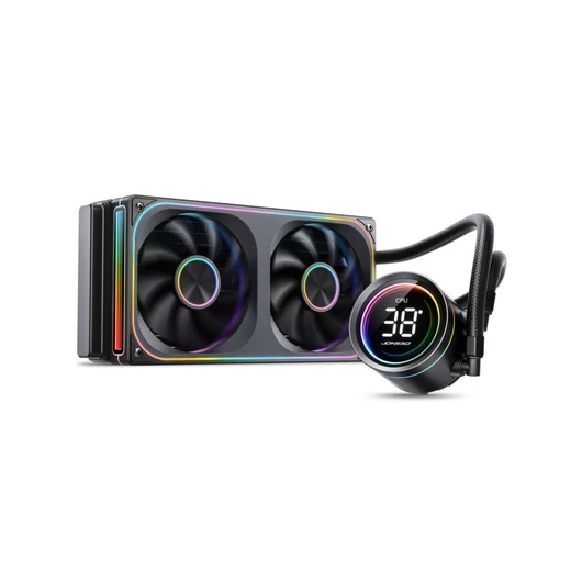 Jonsbo TH-240 AiO vízhűtés, ARGB, kijelző – 240 mm, fekete
