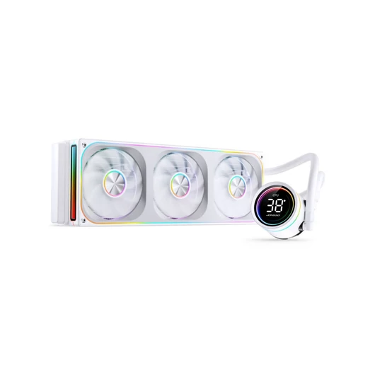Jonsbo TH-360 AiO vízhűtés, ARGB, kijelző – 360 mm, fehér