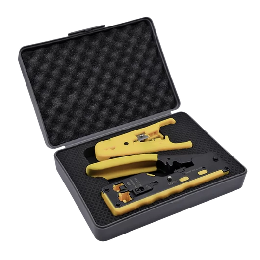 Walisec Krimpelő fogó - TK-7088K (Cat5e / Cat6 / Cat6A / Cat7, 8P8C(RJ45), 6P6C(RJ12), 6P4C(RJ11))