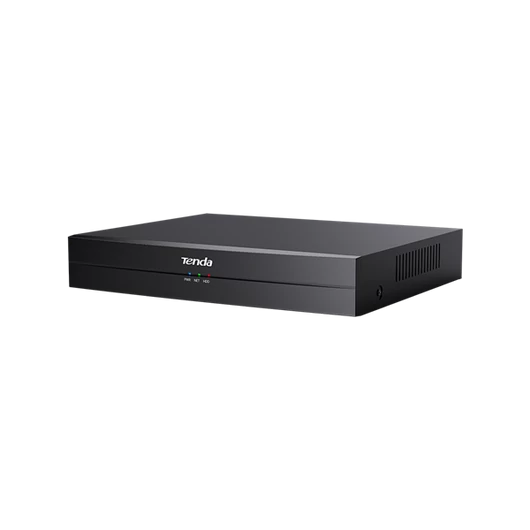 Tenda NVR rögzítő - TN3104-4P (4 csatorna, H265 + , max 8MP, 4xRJ45 802.3at PoE, 2xUSB, 1x Sata (max 10TB))