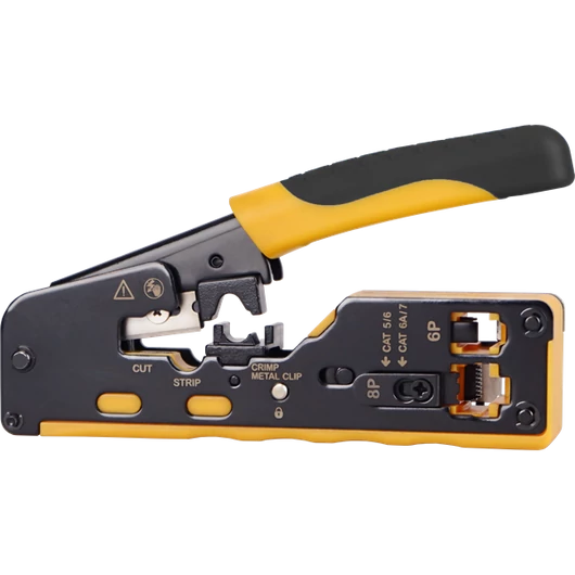 Walisec Krimpelő fogó - TNC-N7088 (Cat5e / Cat6 / Cat6A / Cat7, 8P8C(RJ45), 6P6C(RJ12), 6P4C(RJ11). befűzős)