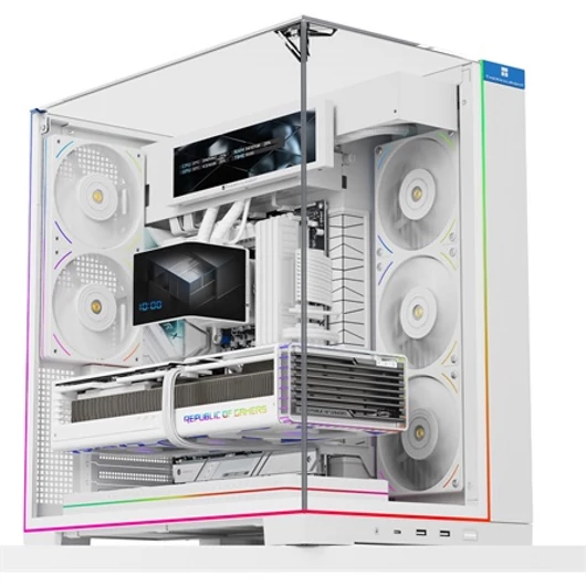 Thermalright A70 VISION White táp nélküli ablakos Mid Tower számítógépház fehér