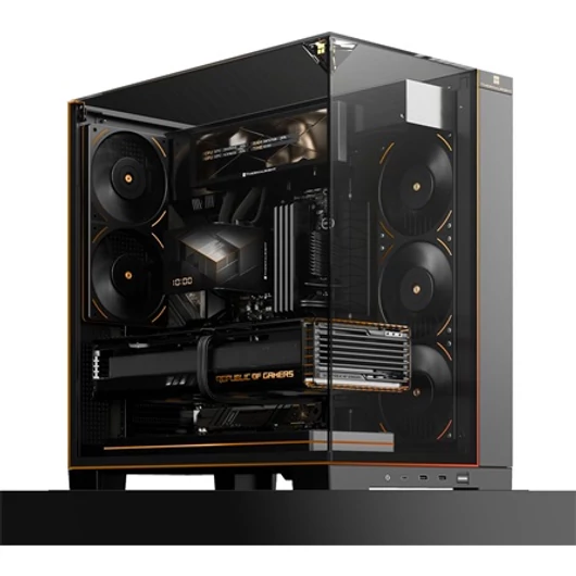 Thermalright A70 VISION táp nélküli ablakos Mid Tower számítógépház fekete