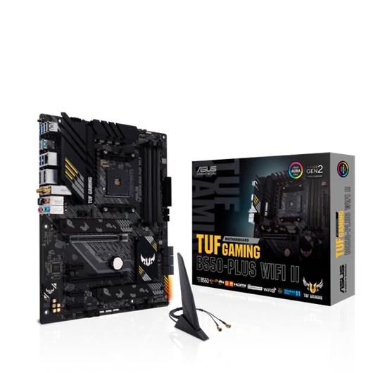 ASUS Alaplap AM4 TUF GAMING B550-PLUS WIFI II AMD B550, ATX