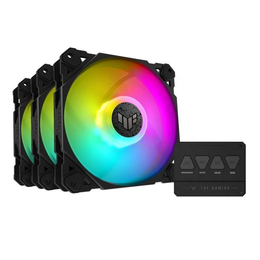 ASUS TUF Gaming TF120 ARGB ház hűtő ventilátor 3db + LED vezérlő