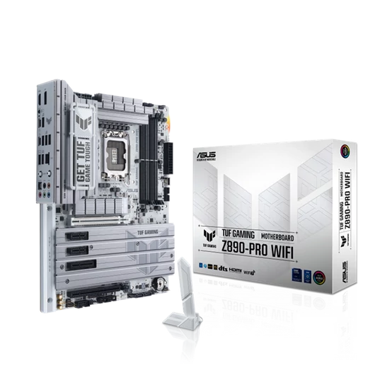 Asus Alaplap - Intel TUF GAMING Z890-PRO WIFI LGA1851 (Z890, ATX, 4xDDR5 9066 + MHz, 4xSATA3, 4xM.2, HDMI + DP + 2xTB)