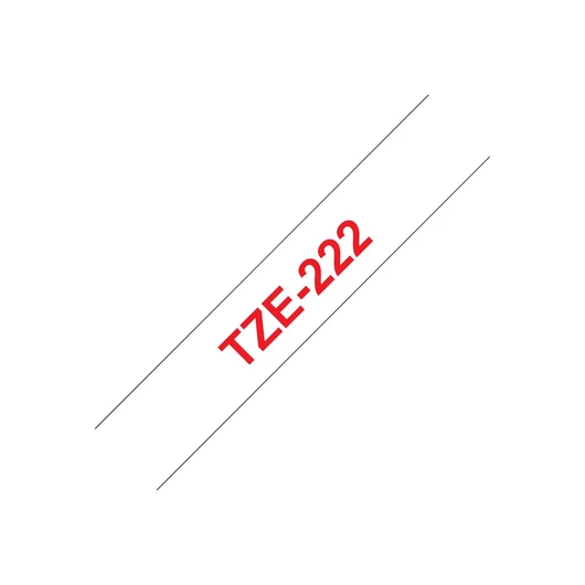 BROTHER P-Touch TZE-222 red on white 9mm