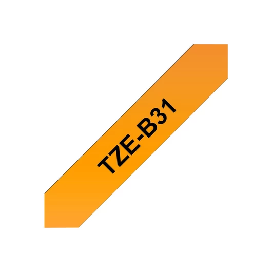 BROTHER P-Touch TZE-B31 black on neon orange 12mm