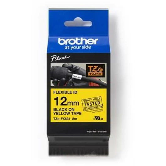 Brother TZe-FX631 12 mm széles 8 m hosszú szalagkazetta Brother