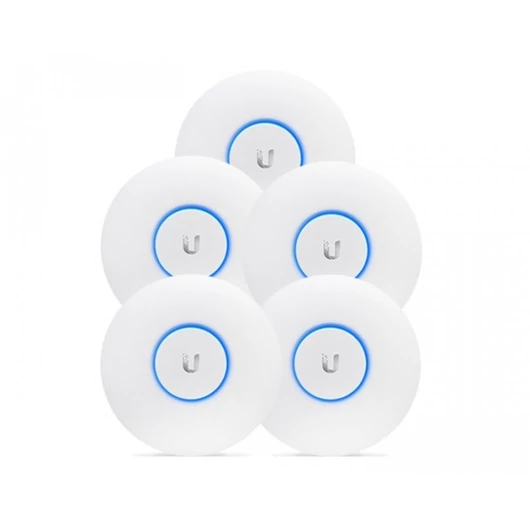 UBiQUiTi Wireless Access Point DualBand 1x1000Mbps, 1,317Gbps, PoE tápegység nélkül, beltéri - UAP-AC-LR-5 (5db / csomag)