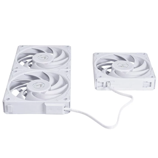 Ventilátor Lian Li UNI FAN P28 PWM 3db-os pack, 120mm, fehér