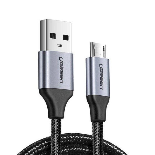 UGREEN USB-Mikro USB-kábel QC 3.0 2,4A 1m fekete (60146)
