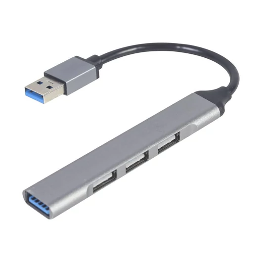 Gembird USB-A HUB 4 portos ezüst (UHB-U3P1U2P3-02)