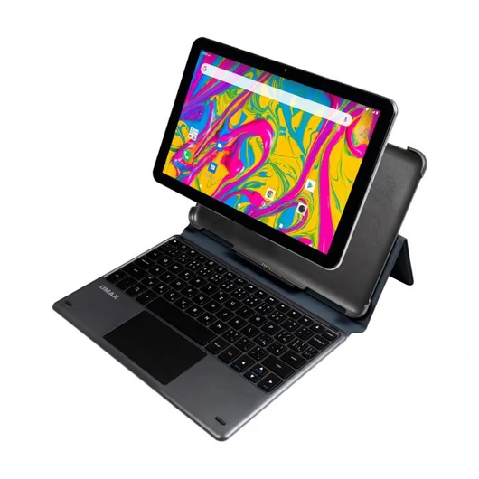 Umax VisionBook 10C LTE 10" tablet Android 10 + CZ/US billentyűzetes tok szürke (UMM240105)