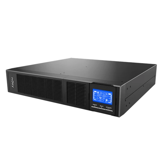 NJOY Szünetmentes Balder 1000, 1000VA, 1000W, Online rack (2U), LCD display