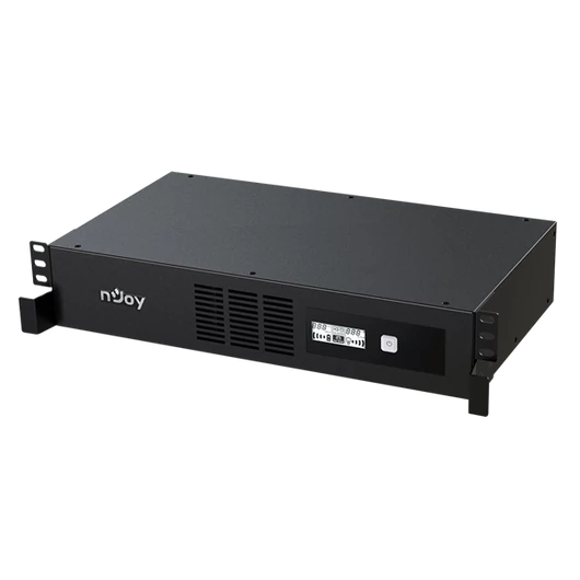 NJOY Szünetmentes Code 800, 800VA, 480W, Line-Interactive, rack (2U), LCD display