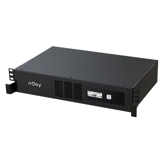 NJOY Szünetmentes Code 2000, 2000VA, 1200W, Line-Interactive, rack (2U), LCD display