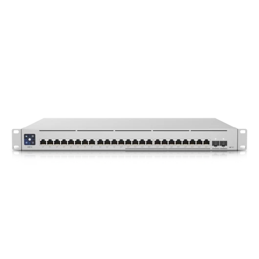 UBiQUiTi Switch 12x1000Mbps(POE + ) + 12x2500Mbps(POE + ) + 2x10000Mbps SFP + , Menedzselhető, Rackes - USW-ENTERPRISE-24-POE