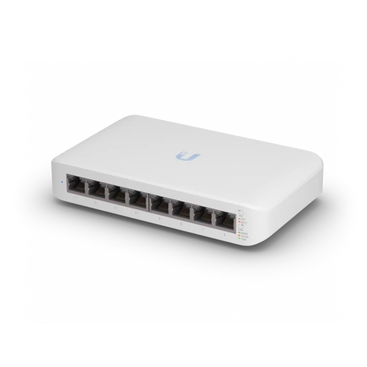 UBiQUiTi Switch 8x1000Mbps (4xPOE + ), Menedzselhető, Falra rögzíthető, Asztali - USW-LITE-8-POE