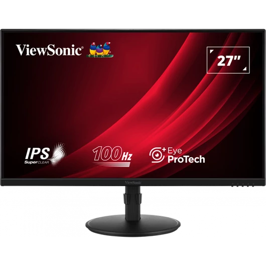 ViewSonic Monitor 27" - VG2708A (IPS, 100Hz 16:9, FHD, 5ms, 250cd / m2, D-sub, HDMI, DP, VESA, SPK, mag.áll, pivot)