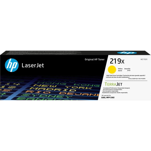 HP W2192X Toner Yellow 2.500 oldal kapacitás No.219X HP
