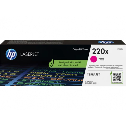 HP W2203X Toner Magenta 5.500 oldal kapacitás No.220X HP