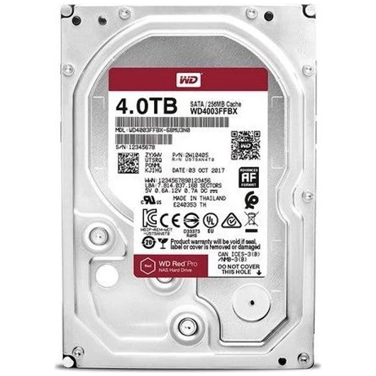 Western Digital Red Pro 4TB 7200rpm 256MB SATA3 3,5" HDD (RECERTIFIED !!!!)