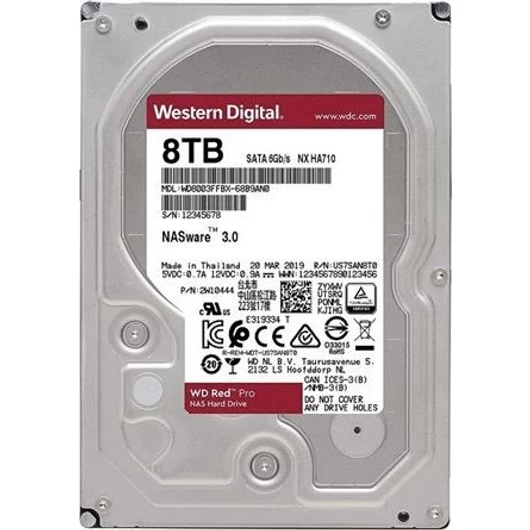 HDD SATA WD 8TB 3.5 7200 256M RED Pro WD8005FFBX