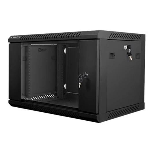 LANBERG WF01-6406-10B wall-mounted rack 19inch demounted flat pack 6U/600x450mm black