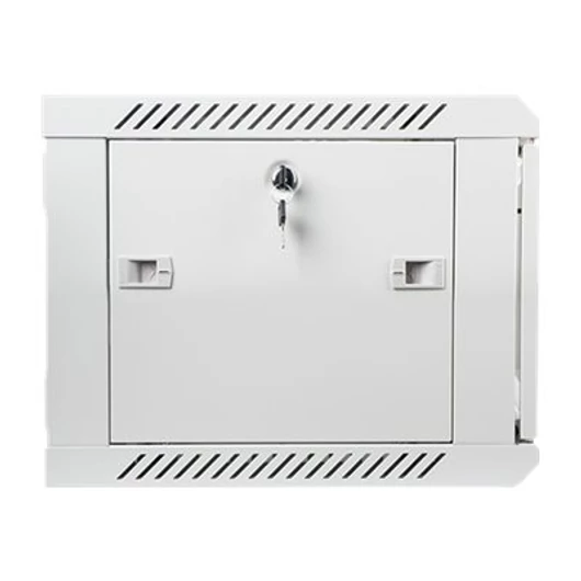 LANBERG WF01-6406-10S Lanberg 19 fali rack szekrény 6U 600x450mm szürke (üvegajtó)
