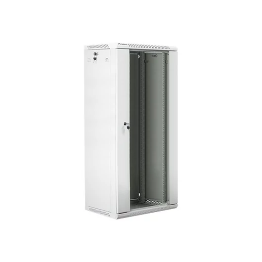 LANBERG WF01-6427-10S Lanberg 19 fali rack szekrény 27U 600x450mm szürke (üvegajtó)