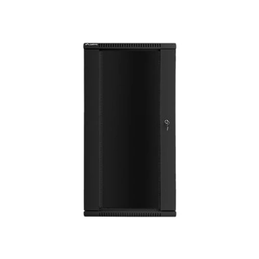 LANBERG WF01-6627-10B Lanberg 19 fali rack szekrény 27U 600x600mm fekete (üvegajtó)