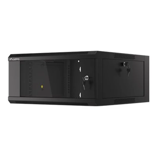 LANBERG 19inch wall-mounted rack 4U/570x600 demounted fast assembling flat pack black