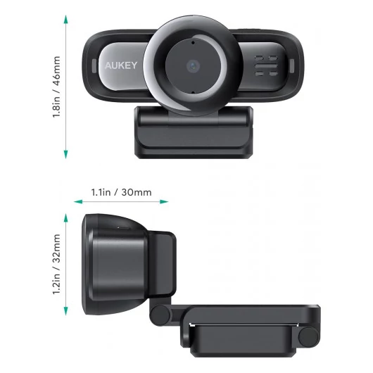 Webkamera Aukey LM3 1920x1080 USB 2.0 Autófókusz