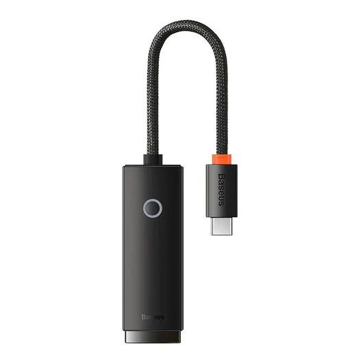 Baseus Lite Series USB-C – RJ45 hálózati adapter fekete (WKQX000301)
