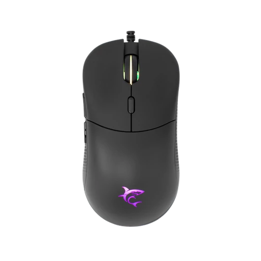 White Shark BAGDEMAGUS-B, GM-5010B gamer egér, 6D, fekete, 7200 dpi, RGB