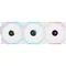 Ventilátor Lian Li UNI FAN TL-LCD Wireless ventilátor, 3db-os, 120mm, fehér